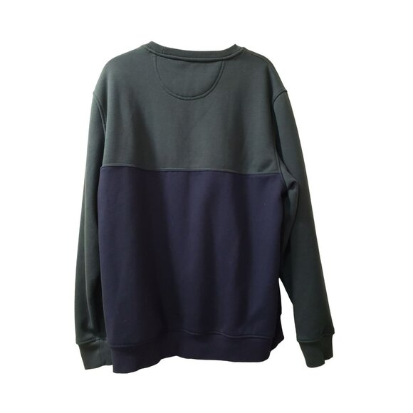 2 Izod Advantage Fleece Pullover Sweatshirts, Large, Green/Blue, Gray, EUC! - Picture 3 of 12
